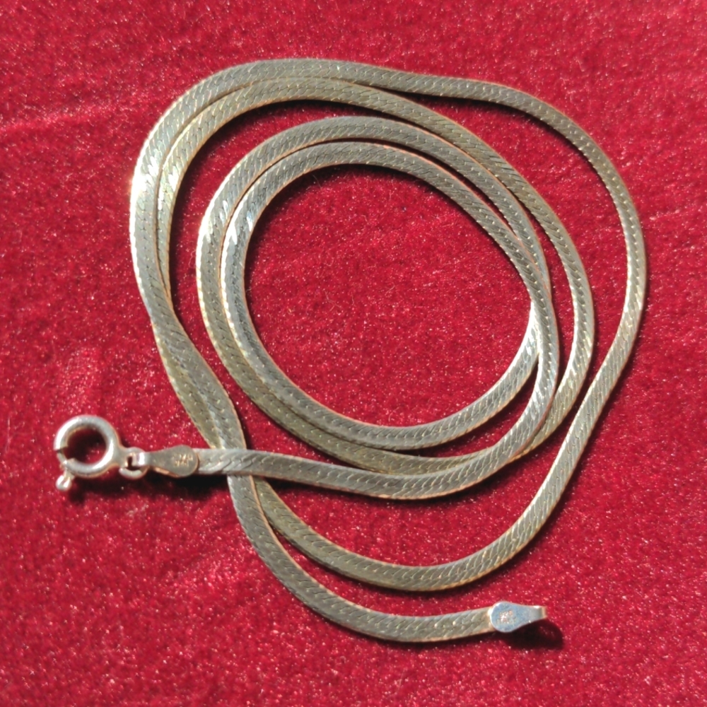 23-Inch Sterling Silver Herringbone Chain